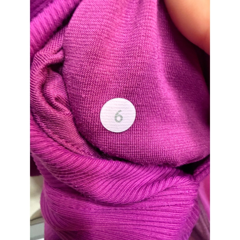 Lululemon In Flux Jacket Regal Plum Purple Hooded Swift Size 6 W4I09S - Picture 7 of 8